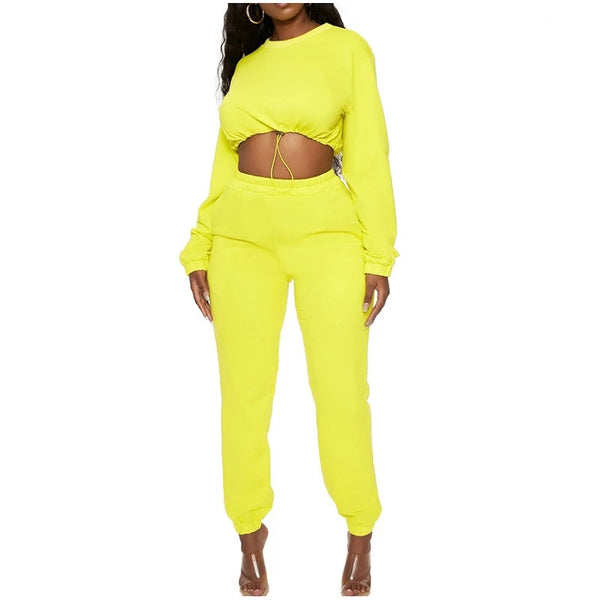 Sunbeam Flex Fit Crop Top 2 Piece Set