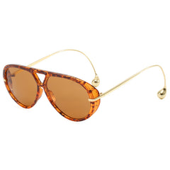 Classic Pilot Style Flat Top Metal Frame Sunnies
