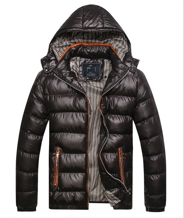 Black Men's Winter Puffer Jacket