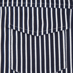 Plus Size Striped Shirt and Shorts Set  Poplin 2-Piece Outfit