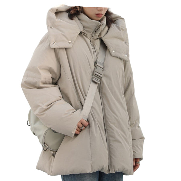 Khaki Women’s Arctic Quilted Hooded Puffer Down Parka