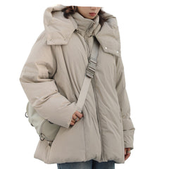 Khaki Women’s Arctic Quilted Hooded Puffer Down Parka