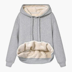 Light Gray Plus Sizes Everyday Luxe Thermal-Lined Hoodie Ultra Warm & Stylish