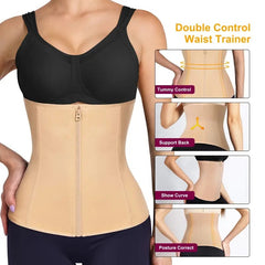Women’s  Zipper Waist Trainer  Adjustable Slimming Corset