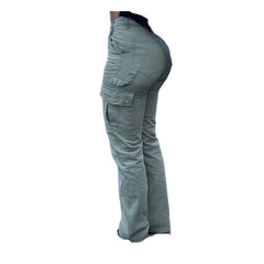 Women’s High-Rise Tapered & Straight Cargo Pants Cotton & Denim