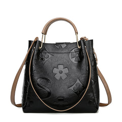 Luxury Fashion Messenger Shoulder Handbag  Elegant Leather Crossbody Bag for Women