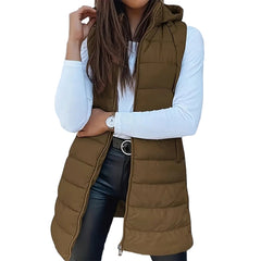 Brown Women’s Hydrenalite Down A-Line Vest – Warm Lightweight Winter Outerwear