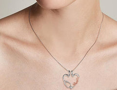 Love Nurse Stethoscope Ring Holder Pendant Necklace Thoughtful Jewelry Gift for Nurses