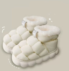 Soft Plush Women's Thick Soled Slippers  Ultimate Cotton Comfort