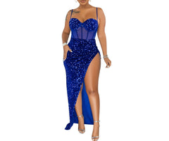 Sparkle Breeze Sequin Chic Sling Dress