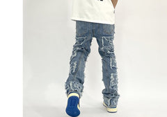  Men's Distressed Skinny Pants