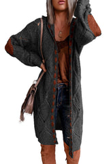 Women's Color Block Long Sleeve Cardigan Sweater – Trendy Knitwear