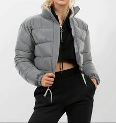 Women’s Essential Cropped Hooded Puffer Jacket
