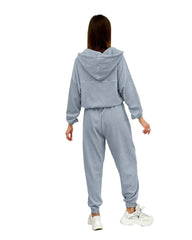 Women's Fashion Long Sleeve Relaxed Hooded Lounge Jogger Set