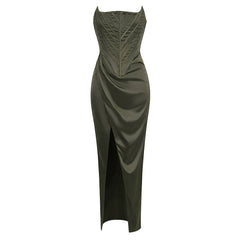 Elegance Curve Slimline Long Slit Dress