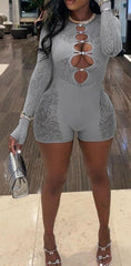 Curve Embrace Sexy High Waist Romper