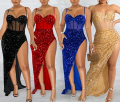 Sparkle Breeze Sequin Chic Sling Dress