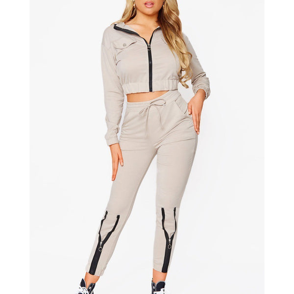 Fit Flex Long Sleeve Workout Tracksuit & Pants Set  Casual Activewear for All-Day Comfort