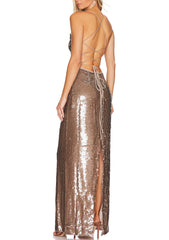 Shimmer Breeze Bandeau Sequin Dress