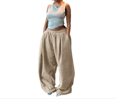 Women's High Waist Loose Fit Straight Leg Lounge Pants  Comfy, Relaxed Casual Fit