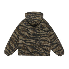 Winter New Camouflage  Hooded Puffer Jacket Men