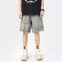 Summer Flex Stitch Denim Shorts for Men Cool Fit, Rugged Style