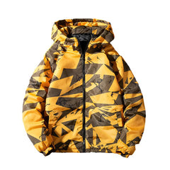 Men's Camouflage Puffer Jacket  Insulated, Thick Down, Winter Ready for Hunting & Outdoor Style