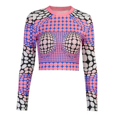 Embrace Retro Chic: Flirty Polka Dot Knit Body Top | Elevate Your Style!