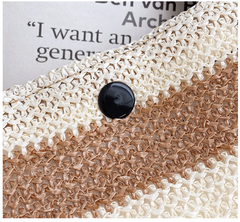 Shore Style Straw Chic Tote Handbag