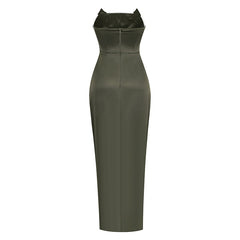 Elegance Curve Slimline Long Slit Dress