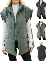 Women's Stand-Collar Puffer Vest  Packable & Lightweight