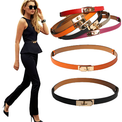 Luxury Style H Home New Kelly Leather Thin Belt Elegant & Stylish Women's Accessory