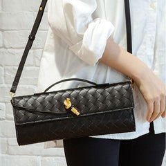 Woven Shoulder Bag Fashion Clutch & Crossbody Bag for Women
