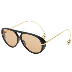 Classic Pilot Style Flat Top Metal Frame Sunnies