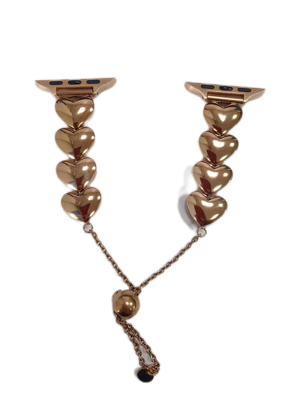 Women's Heart Chain Smart Watch Strap Stylish, Durable, and Compatible with All Smart Watches