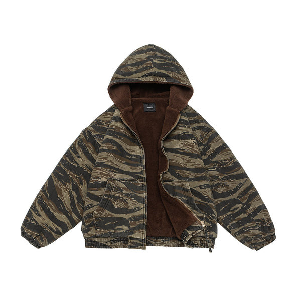 Men's Winter Camouflage Hooded Cotton Jacket - Warm, Stylish & Durable