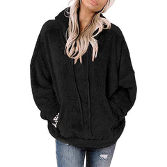 Plus Size Women’s Boxy Oversized  Hooded Cardigan  Cropped Button Front Jacket with Pockets