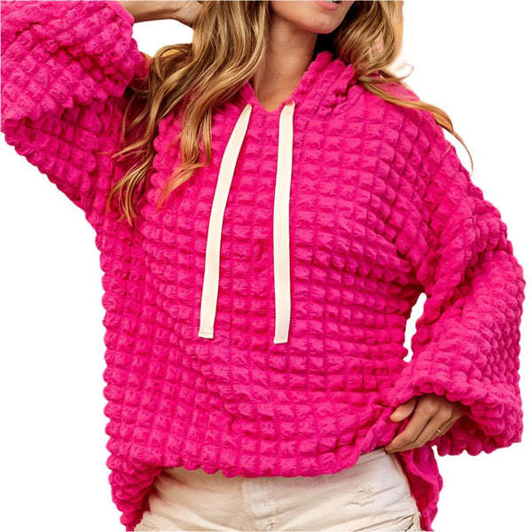 Airy Vibe Fashion Bubble Hoodie