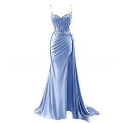 Plus Size Satin Strapless Maxi Corset Dress  Sexy Long Formal Evening Gown