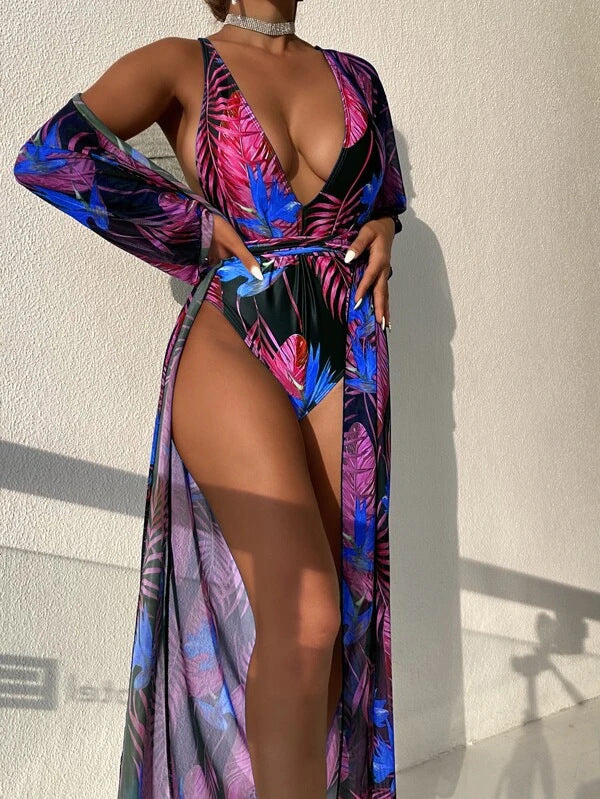 Versatile Bikini One-Piece & Two-Piece Swimsuit Set