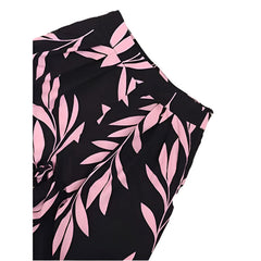 Women's Sleeveless Lined Tropical Pant Set Vacation Night Outfit