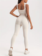 Women's 4-Pack Solid Color Snatched One-Piece Jumpsuit , Form-Fitting Activewear for Everyday Workouts