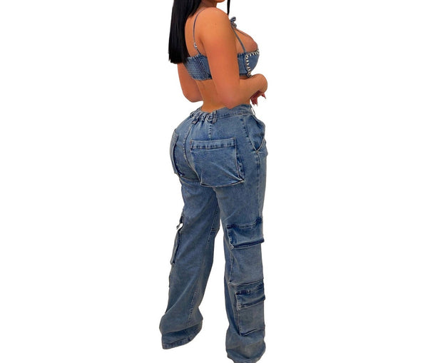 Casual Chic Cargo Jeans