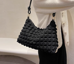 Diamond Stitch Quilted Shoulder Bag