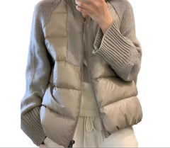 Mono Zip Minimalist Loose Fit Zipper Sweater  Modern Stitch Style