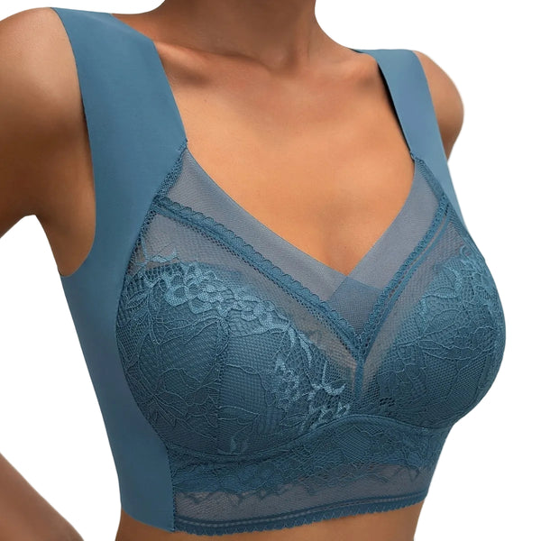 Women's Plus Size Wireless Compression Mastectomy Bra Post Surgery Sports Bra 3 Pcs Set