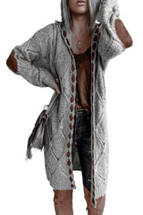 Women's Color Block Long Sleeve Cardigan Sweater – Trendy Knitwear