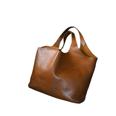 Luxury Style Large Brown Elegant Everyday Tote Shoulder HandBag. Designed with a sophisticated silhouette and timeless brown color, this spacious handbag adds an effortlessly polished touch to casual, work, shopping, and everyday outfits.