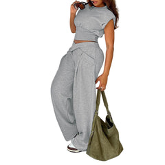 Willow Cozy Fleece Pant Set Wide-Leg Track Pants for Women