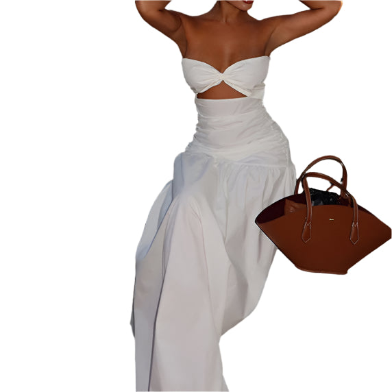 Tropical Breeze Strapless Tube Top Dress